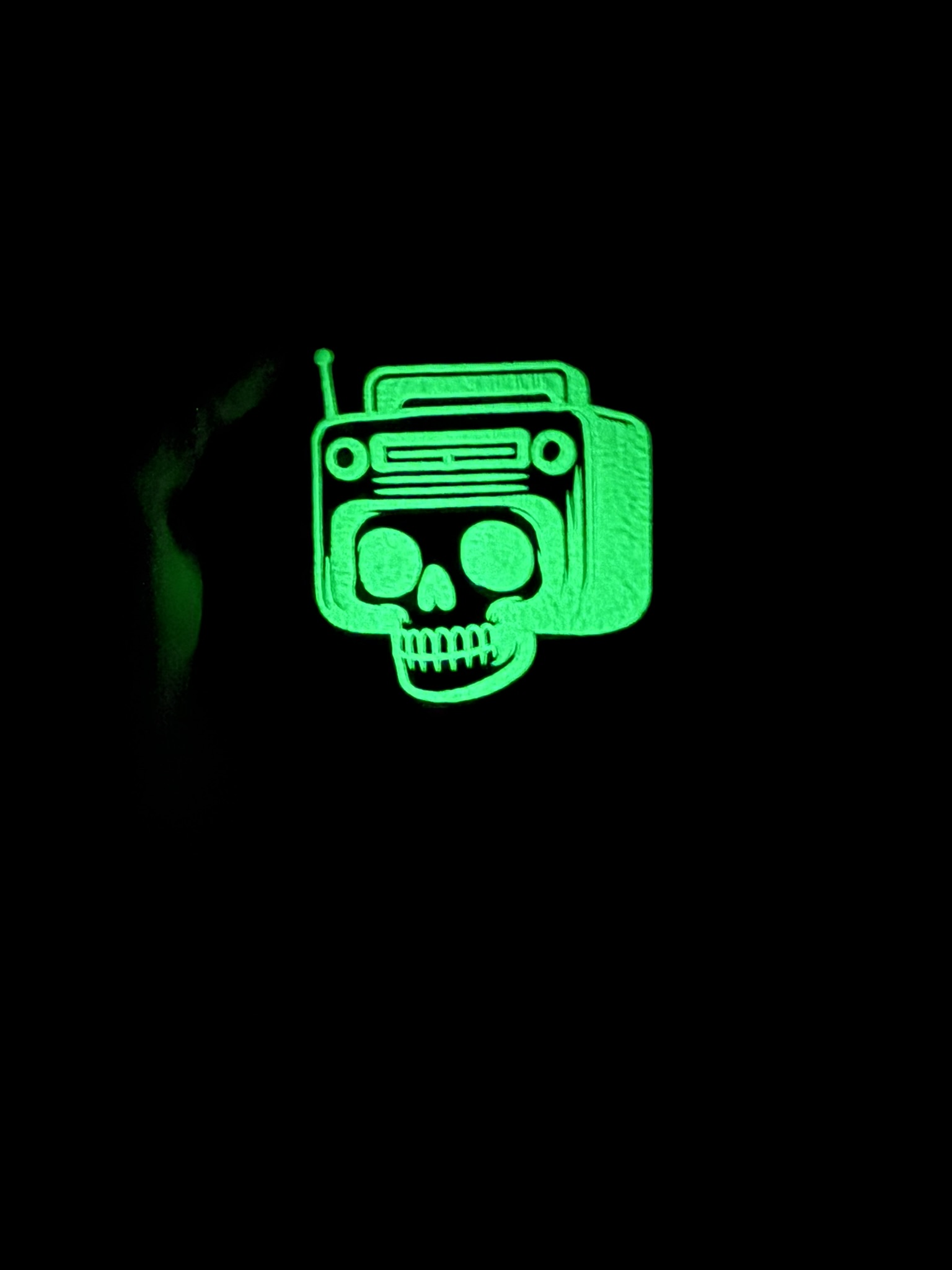 Glow Boombox Print